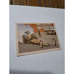 Vintage 1971 Fleer King Marschall El Diablo Top Fuel Dragster Race Trading Card